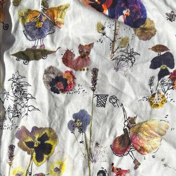 Next (UK) Floral Fairies Print Long Sleeve Dress 3T - Picture 3 of 5